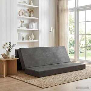 Imagine vidaXL Canapea Pat Pliabilă 180 x 67 x 45 cm Gri închis