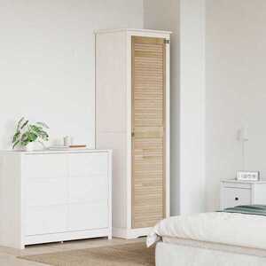 Imagine vidaXL Ușă de Dulap cu ușă natural 201 x 49, 5 cm Lemn masiv de pin