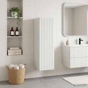 Imagine vidaXL Dulap Bathroom Montat pe Perete Alb 33 x 34, 5 x 60 cm