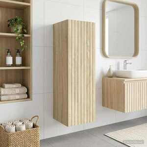 Imagine vidaXL Dulap Bathroom Montat pe Perete Stejar Sonoma 33 x 34, 5 x 60 cm