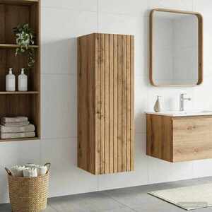 Imagine vidaXL Dulap Bathroom Montat pe Perete Stejar Artizanal