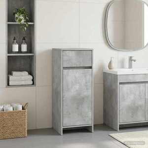 Imagine vidaXL Dulap de Baie Gri Beton 35 x 36, 5 x 85 cm Lemn prelucrat