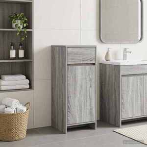 Imagine vidaXL Dulap de Baie Sonoma gri 35 x 36, 5 x 85 cm Lemn prelucrat