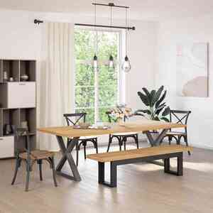 Imagine vidaXL Bancă de Dining NOAIN 160 x 41 x 45 cm Lemn masiv de pin