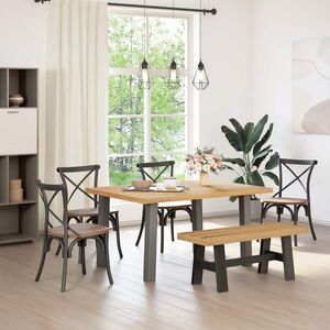 Imagine vidaXL Bancă de Dining NOAIN 120 x 41 x 45 cm Lemn masiv de pin