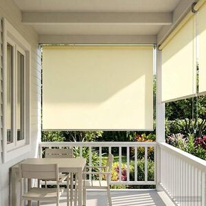 Imagine vidaXL Rulou exterior protecție UV Crem 100 x 230 cm (L x H) Poliester