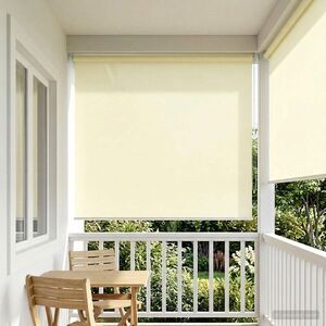 Imagine vidaXL Rulou exterior protecție UV Crem 100 x 230 cm (L x H) Poliester