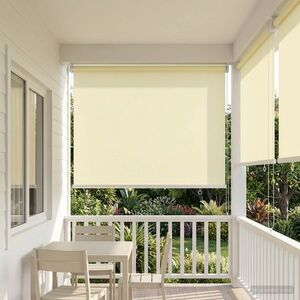 Imagine vidaXL Rulou exterior protecție UV Crem 100 x 230 cm (L x H) Poliester