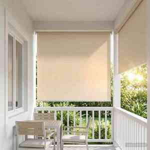 Imagine vidaXL Rulou exterior protecție UV Bej 100 x 230 cm (L x H) Poliester