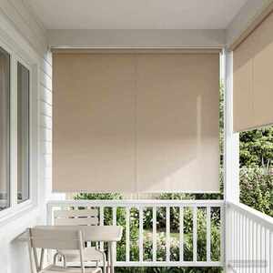 Imagine vidaXL Rulou exterior protecție UV Bej 100 x 230 cm (L x H) Poliester