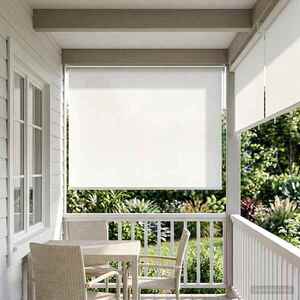 Imagine vidaXL Rulou exterior protecție UV Alb 100 x 230 cm (L x H) Poliester