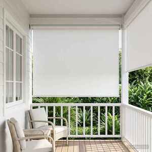 Imagine vidaXL Rulou exterior protecție UV Alb 100 x 230 cm (L x H) Poliester