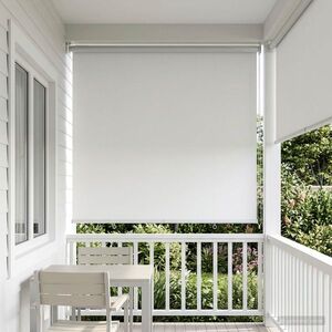 Imagine vidaXL Rulou exterior protecție UV Alb 100 x 230 cm (L x H) Poliester
