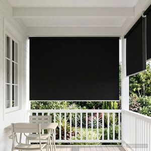 Imagine vidaXL Rulou exterior protecție UV Negru 100 x 230 cm (L x H)