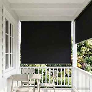 Imagine vidaXL Rulou exterior protecție UV Negru 100 x 230 cm (L x H)