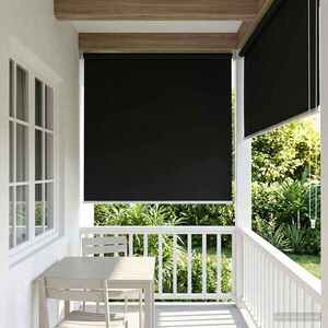Imagine vidaXL Rulou exterior protecție UV Negru 100 x 230 cm (L x H)