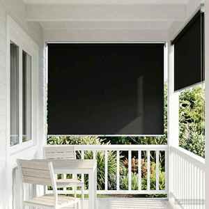 Imagine vidaXL Rulou exterior protecție UV Negru 100 x 230 cm (L x H)