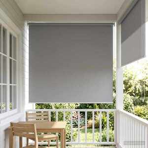 Imagine vidaXL Rulou exterior protecție UV Gri deschis 100 x 230 cm (L x H)