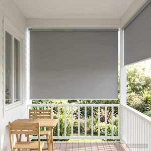 Imagine vidaXL Rulou exterior protecție UV Gri deschis 100 x 230 cm (L x H)