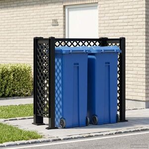 Imagine vidaXL Plasă pentru Coș Antracit 123 x 47 x 114 cm PP