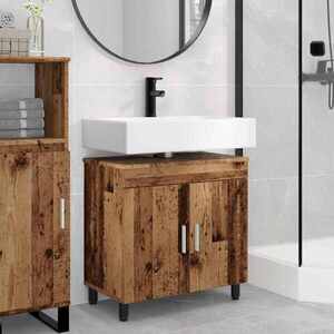 Imagine vidaXL Unitate Vanity pentru Baie Lemn vechi 60 x 35 x 60 cm