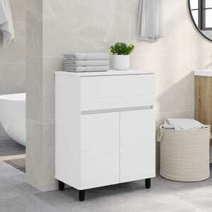Imagine vidaXL Unitate Vanity pentru Baie Alb 60 x 35 x 80 cm Lemn prelucrat
