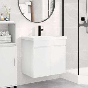 Imagine vidaXL Unitate de baie cu robinet Alb 61 x 40 x 74, 5 cm