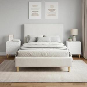 Imagine vidaXL Noptieră 2 buc. Alb 43 x 34, 5 x 48 cm Lemn prelucrat