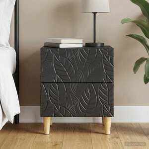 Imagine vidaXL Noptieră Negru 43 x 34, 5 x 48 cm Lemn prelucrat
