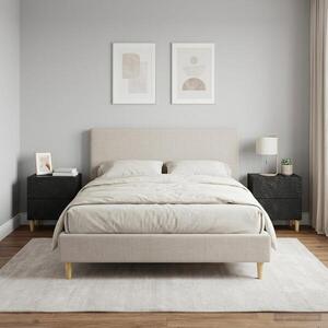 Imagine vidaXL Noptieră 2 buc. Negru 43 x 34, 5 x 48 cm Lemn prelucrat