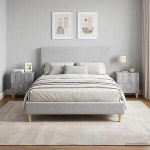 Imagine vidaXL Noptieră 2 buc. Sonoma gri 43 x 34, 5 x 48 cm Lemn prelucrat