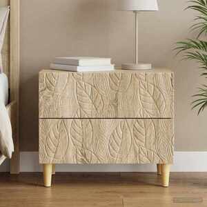 Imagine vidaXL Noptieră Stejar Sonoma 62 x 34, 5 x 48 cm Lemn prelucrat