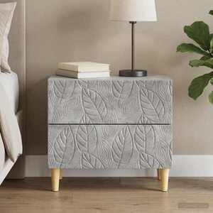 Imagine vidaXL Noptieră Gri Beton 62 x 34, 5 x 48 cm Lemn prelucrat