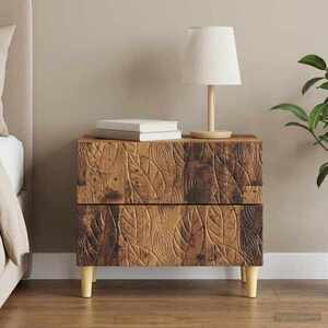 Imagine vidaXL Noptieră Lemn vechi 62 x 34, 5 x 48 cm Lemn prelucrat