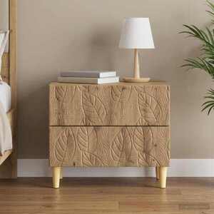 Imagine vidaXL Noptieră Stejar Artizanal 62 x 34, 5 x 48 cm Lemn prelucrat