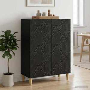 Imagine vidaXL Bufet Negru 66 x 34, 5 x 90 cm Lemn prelucrat