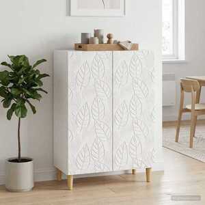 Imagine vidaXL Bufet Alb foarte lucios 66 x 34, 5 x 90 cm Lemn prelucrat