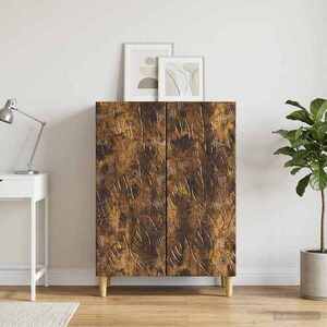Imagine vidaXL Bufet Stejar fumuriu 66 x 34, 5 x 90 cm Lemn prelucrat
