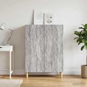 Imagine vidaXL Bufet Sonoma gri 66 x 34, 5 x 90 cm Lemn prelucrat