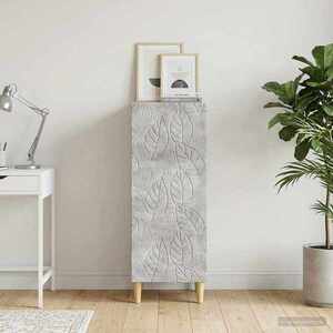 Imagine vidaXL Bufet Gri Beton 33 x 34, 5 x 90 cm Lemn prelucrat