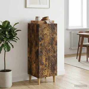 Imagine vidaXL Bufet Stejar fumuriu 33 x 34, 5 x 90 cm Lemn prelucrat