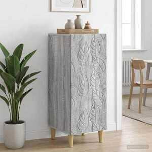 Imagine vidaXL Bufet Sonoma gri 33 x 34, 5 x 90 cm Lemn prelucrat