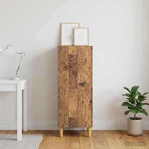 Imagine vidaXL Bufet Lemn vechi 33 x 34, 5 x 90 cm Lemn prelucrat