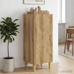 Imagine vidaXL Bufet Stejar Artizanal 33 x 34, 5 x 90 cm Lemn prelucrat