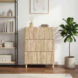 Imagine vidaXL Dulap cu sertare Stejar Sonoma 66 x 34, 5 x 90 cm Lemn prelucrat