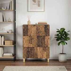 Imagine vidaXL Dulap cu sertare Lemn vechi 66 x 34, 5 x 90 cm Lemn prelucrat