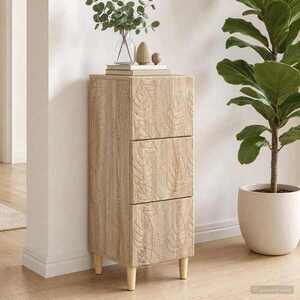 Imagine vidaXL Dulap cu sertare Stejar Sonoma 33 x 34, 5 x 90 cm Lemn prelucrat