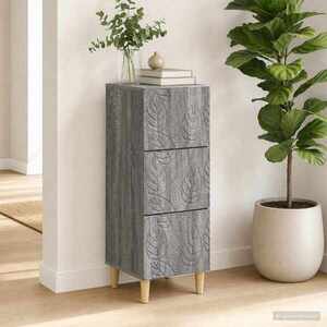 Imagine vidaXL Dulap cu sertare Sonoma gri 33 x 34, 5 x 90 cm Lemn prelucrat
