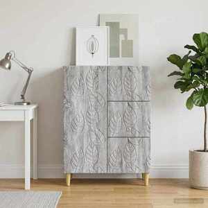 Imagine vidaXL Bufet Sonoma gri 66 x 34, 5 x 90 cm Lemn prelucrat