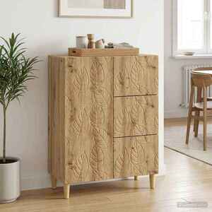 Imagine vidaXL Bufet Stejar Artizanal 66 x 34, 5 x 90 cm Lemn prelucrat